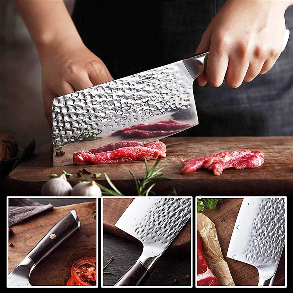 7inch Heavy Duty High Carbon Steel Meat Cleaver L75271
