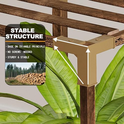 10 Tier Tall Corner Wood Plant Stand Shelf N14711