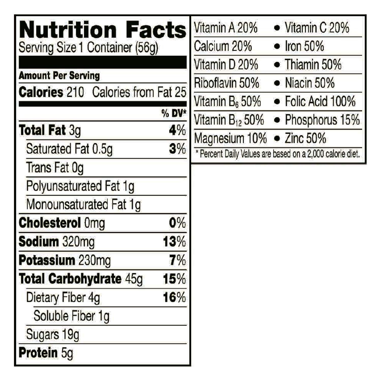 2 Oz 60 Count Gluten Free Whole Grain Oats Cereal N61447
