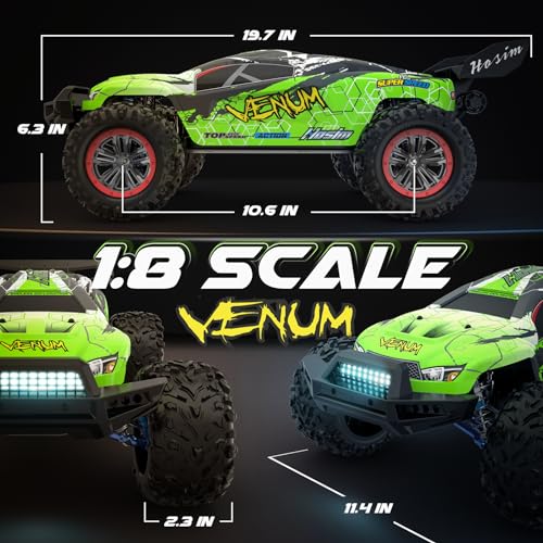 Mini 1:8 RC Car, Remote Control Truck 4X4 Waterproof 2.4GHZ Off Road with 3S Battery E5781