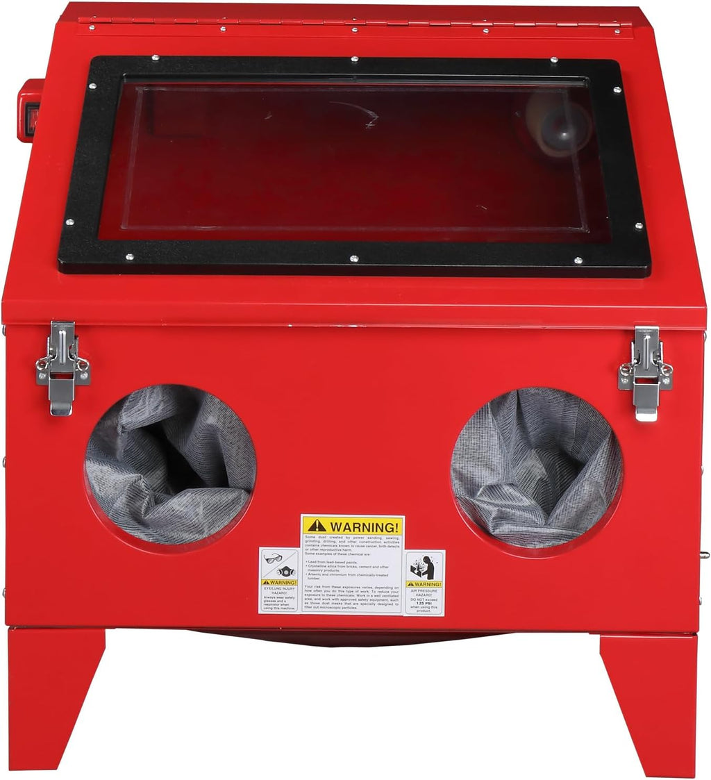 40 Gallon Portable Bench Top Sand Blasting Cabinet with Spray Gun U502161