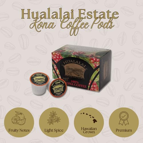 Medium Dark Roast Single Serve Cups, 12 count, Premium Ground Kona Coffee V4671