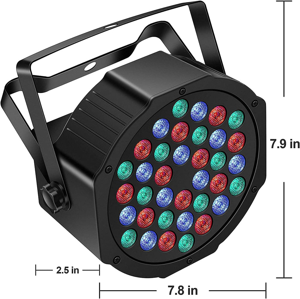 4 Pack Rechargeable Battery Powered RGB LED Uplights N836