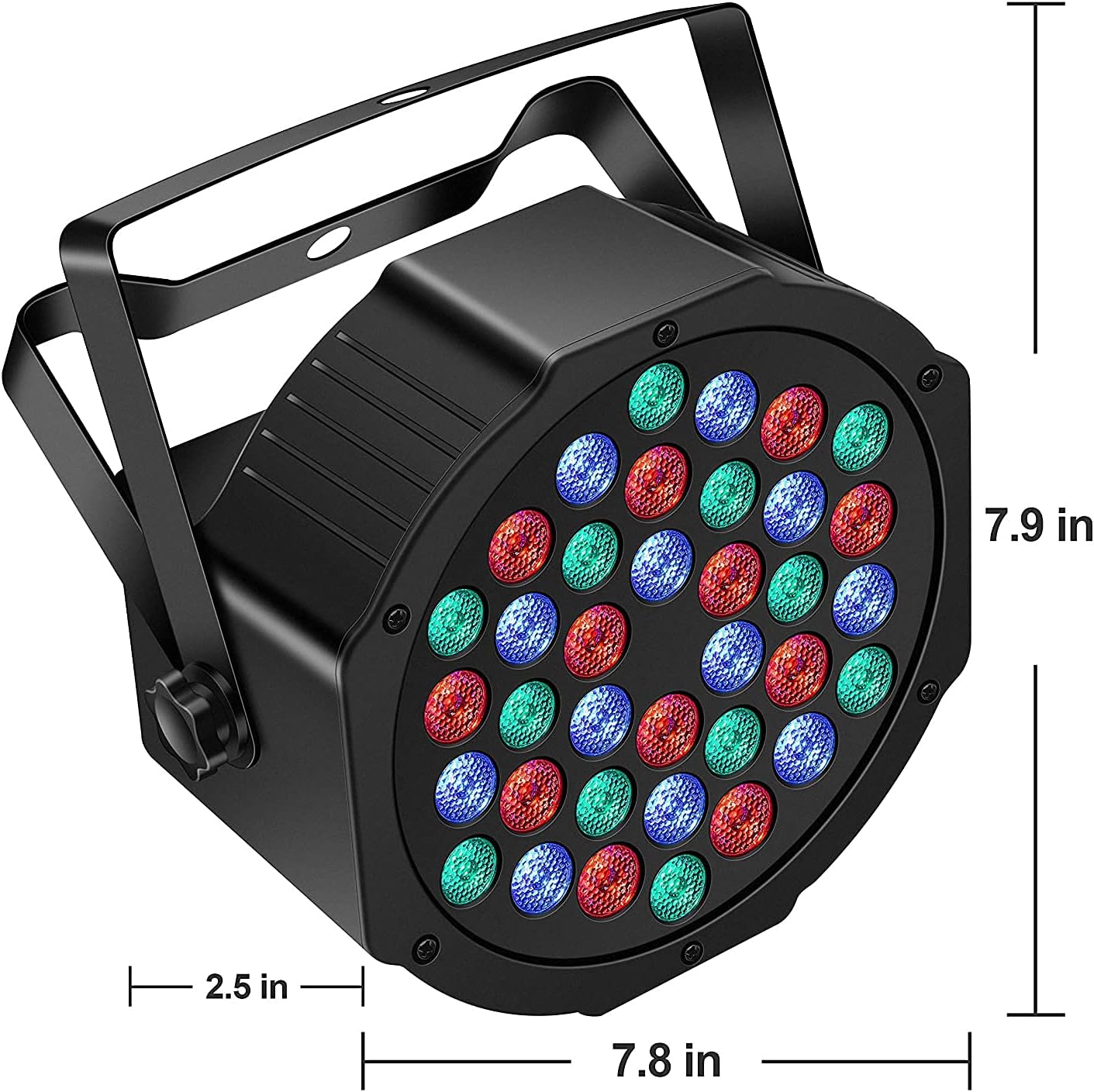 4 Pack Rechargeable Battery Powered RGB LED Uplights N836