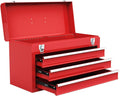 Red 20.5'' Steel Tool Box with 3 Drawers X2668