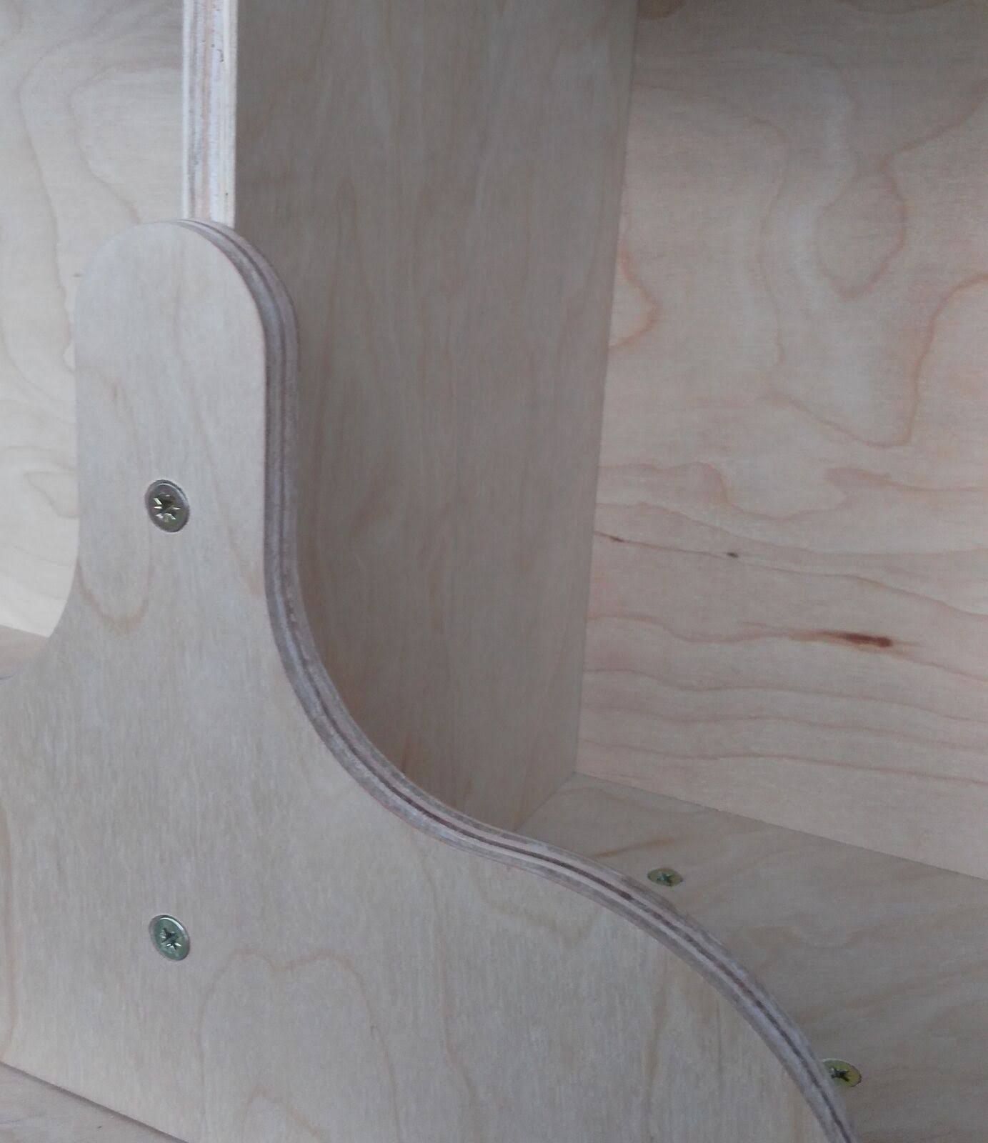 Natural Finish Two-Tier Round Wooden Bookcase F32319