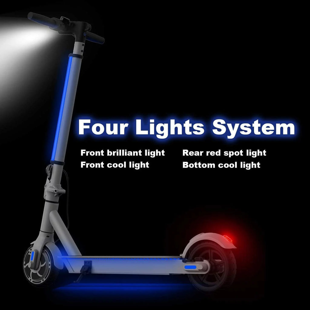 Black Electric Scooter 6.5 Solid Tires B1757