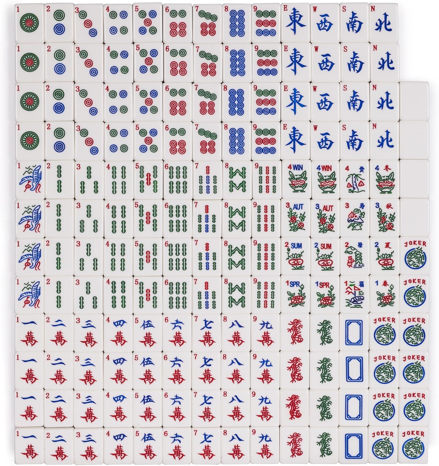 Set of 166 American Mahjong Tiles I920301