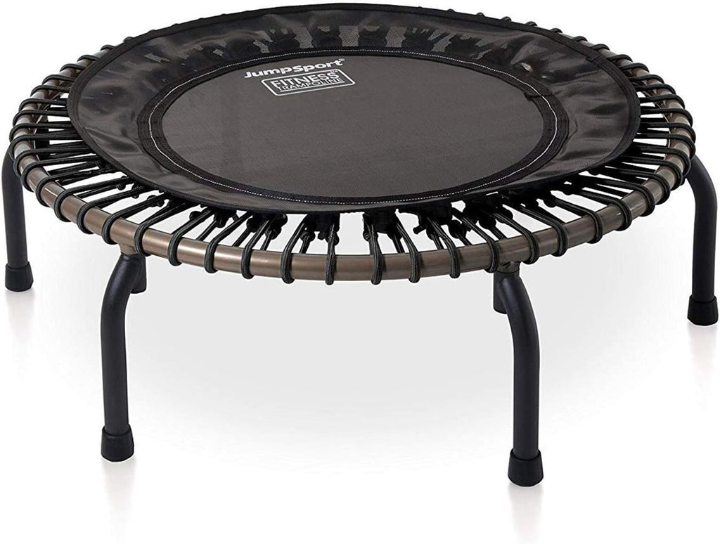 Black 39-Inch Fitness Rebounder Trampoline with Steel Handle Bar D261