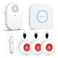 Wireless Caregiver Pager Call Button Emergency Alert System Waterproof Call Bell K1821
