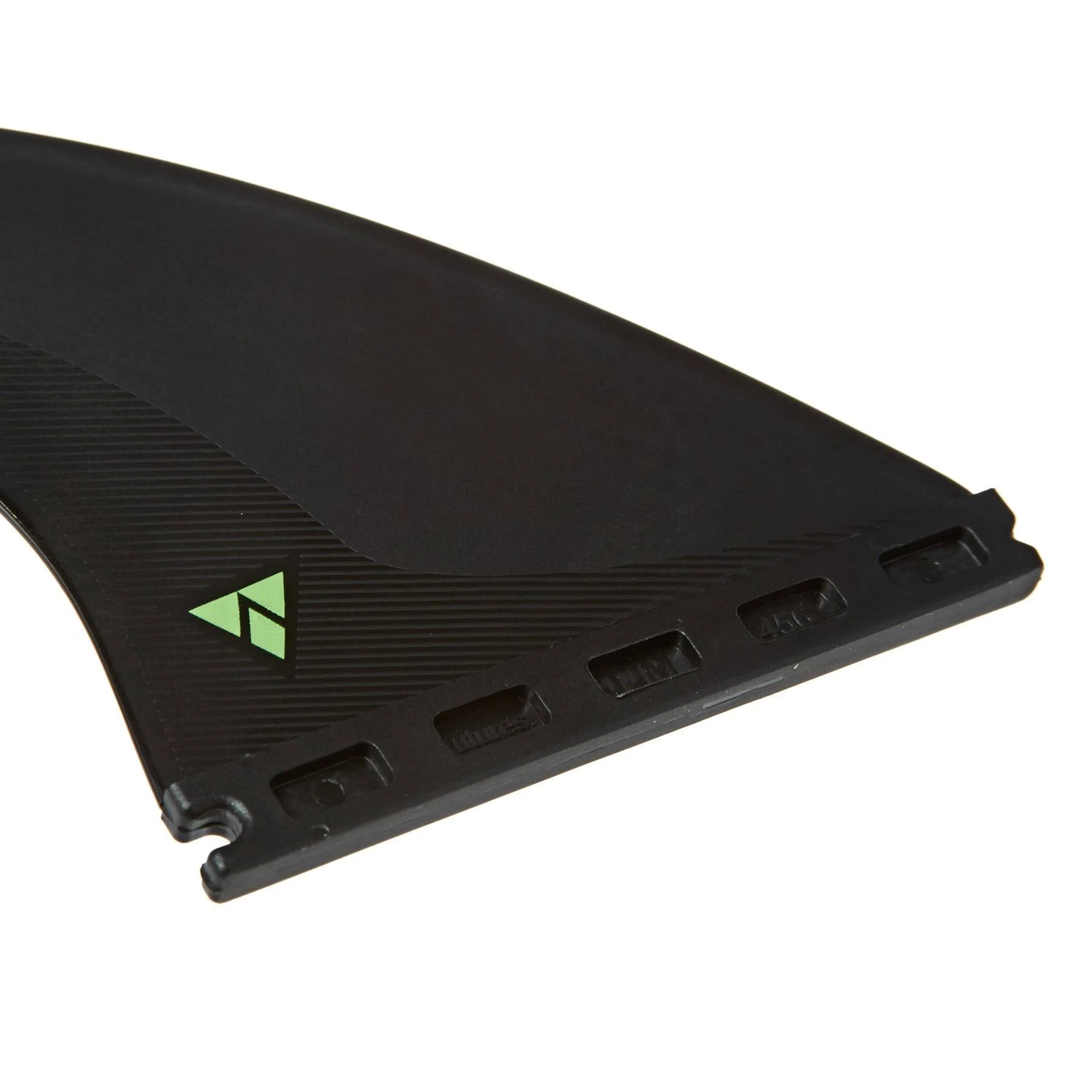 Carbon/Green Medium Thruster Fin Set L775