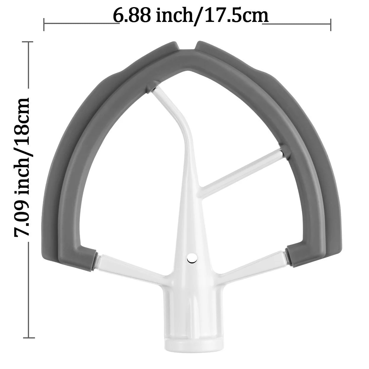6 Quart Flat Beater Paddle with Flexible Silicone Edges L2862