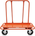 Heavy Duty Drywall Sheet Cart with 4 Swivel Wheels - Orange B68358