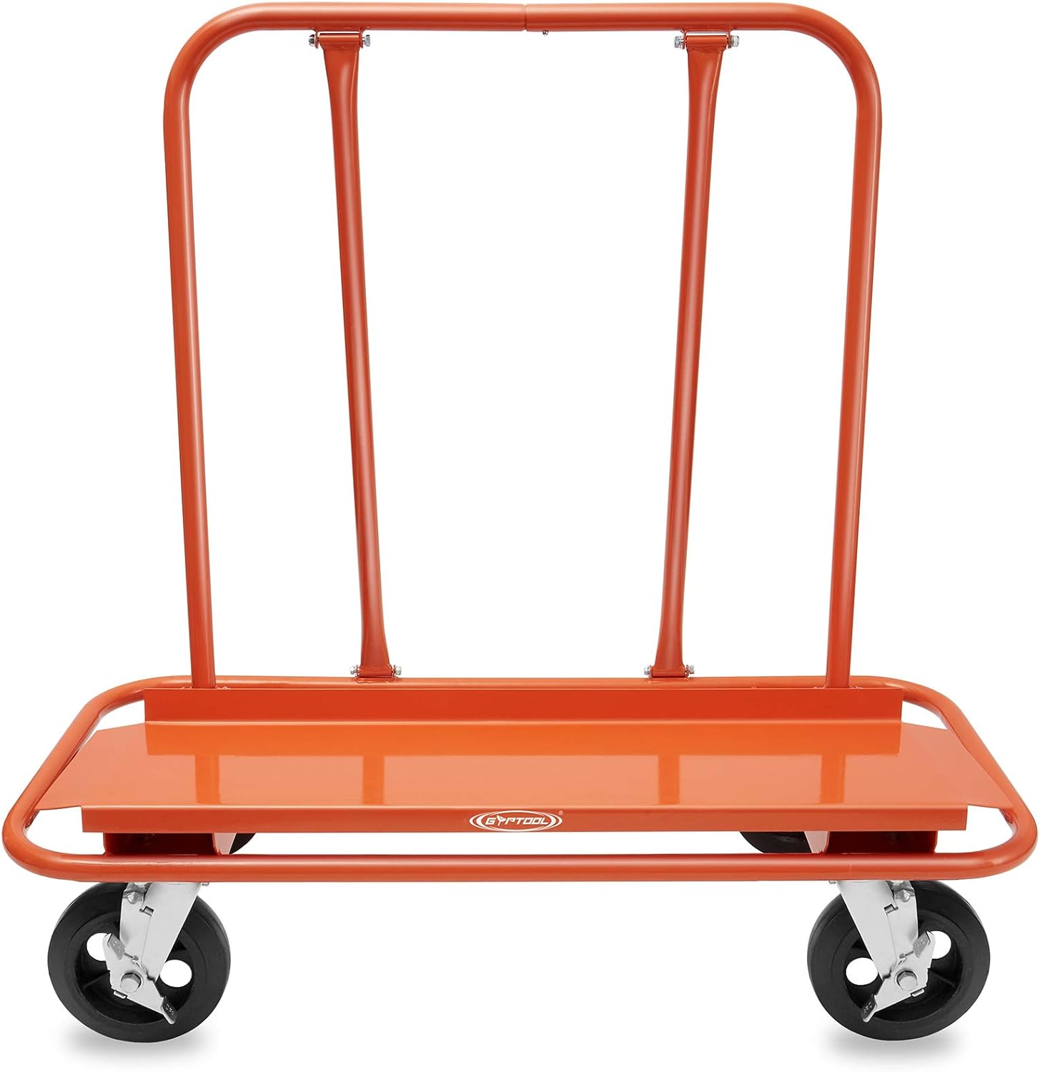 Heavy Duty Drywall Sheet Cart with 4 Swivel Wheels - Orange B68358