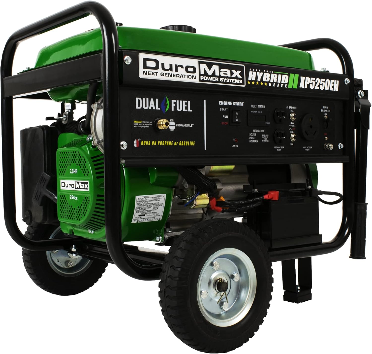 Dual Fuel Portable Generator 4400 Watt Electric Start Z720610
