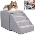 Pet Stairs Foldaway Cat Dog Steps Ottoman Dog Toy Basket Storage D380