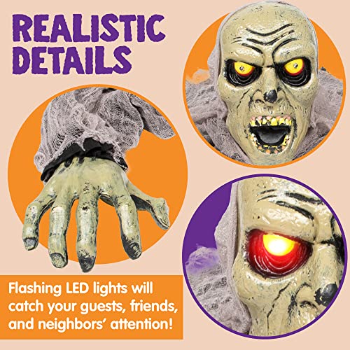 Zombie Halloween Decoration with Sound and Flashing Eyes D1510