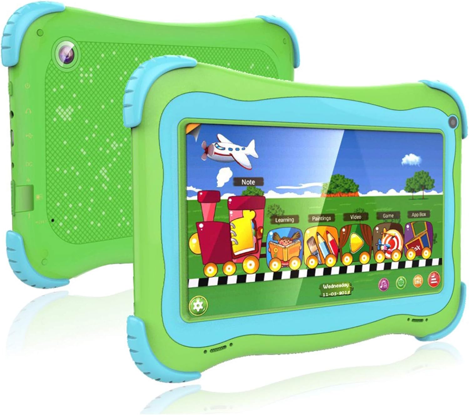 Green 7 Android Kids Tablet 1GB + 32GB Pack of 2 J643