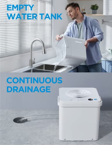 50 Pint Dehumidifier with Built-in Pump, White O504