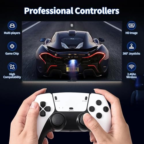 Retro Gaming Console with 20000+ Classic Games, 4K HDMI Output, Dual 2.4G Controllers, 64GB Storage D190472
