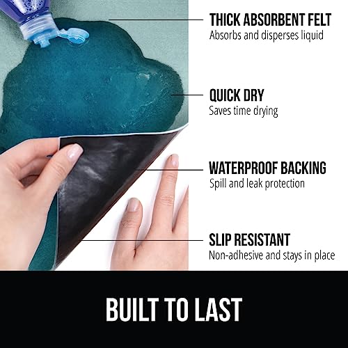 Gray 28 x 22 in Waterproof Silicone Under Sink Mat Z81405