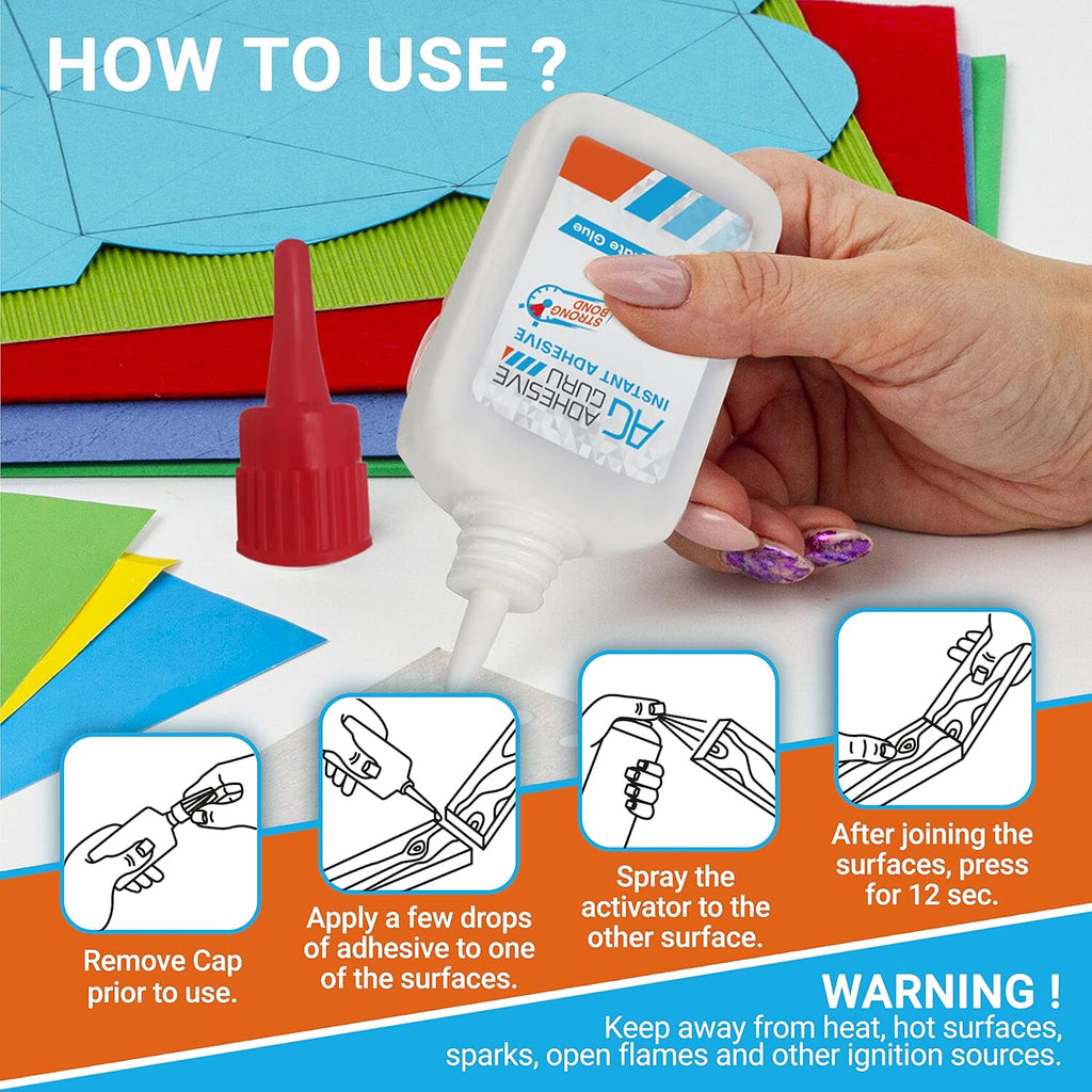 0.9 oz - 3.38 fl oz Cyanoacrylate Glue and Activator L31932