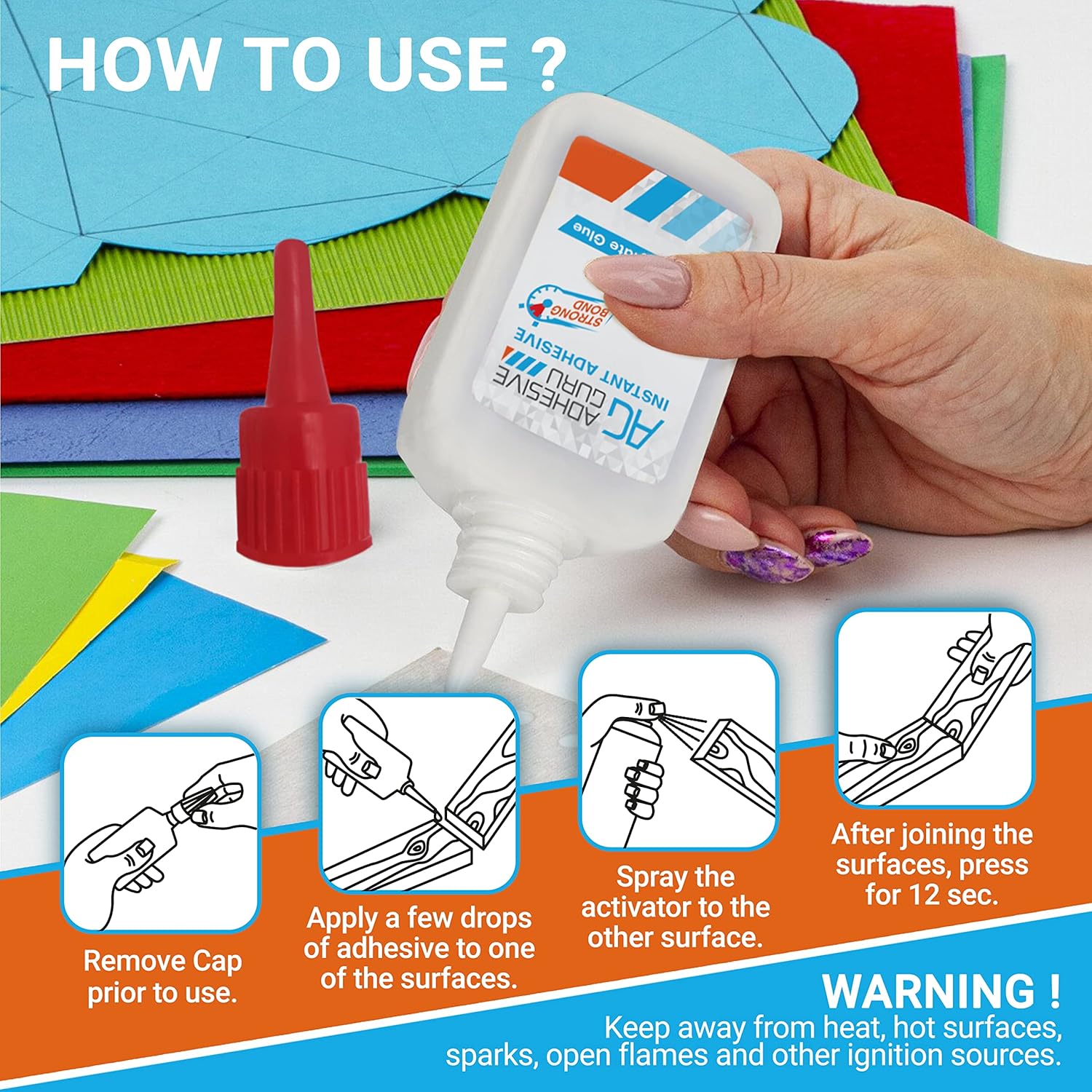 0.9 oz - 3.38 fl oz Cyanoacrylate Glue and Activator L31932