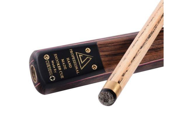 Classic Handmade Rosewood 3/4 Piece Snooker Cue with Black Cue Case and Aluminum Telescope Extension Q849