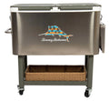 100 Qt Stainless Steel Rolling Cooler Z569