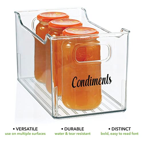 32 Count Clear Black Preprinted Label Stickers F9642
