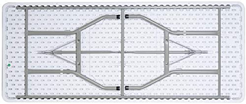 White Plastic 6ft Folding Table J9612