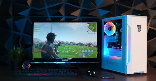 White Gaming PC Desktop Computer N912916
