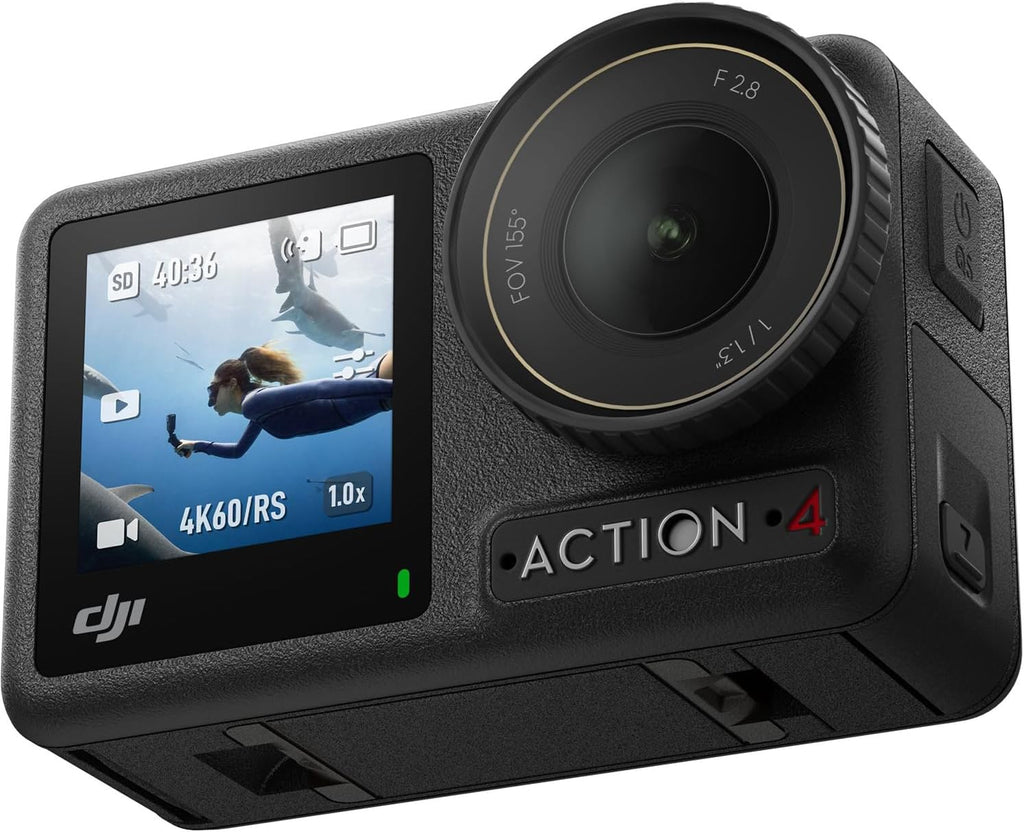 4K Waterproof Action Camera Bundle with 64GB Memory Card, Protective Case, and Accessory Kit N17491