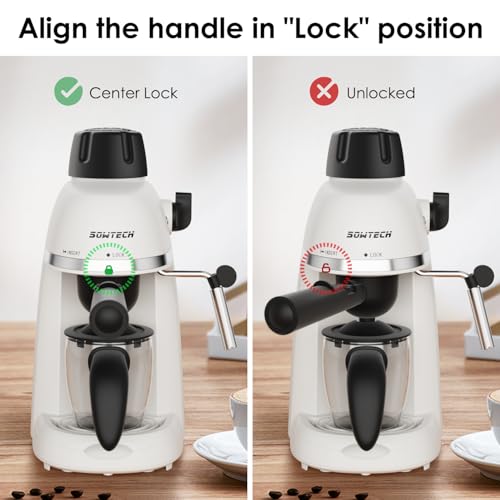 Black 3.5 Bar Espresso Cappuccino Machine with Milk Frother, 800W T16044