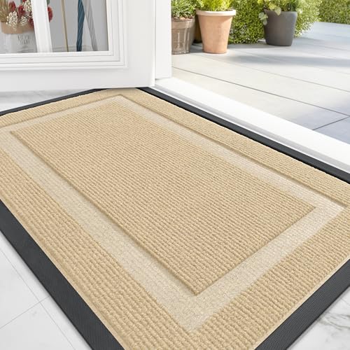 Black 36x24 Natural Rubber Front Door Mat R114