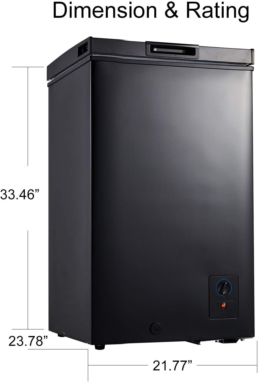 3.5 Cu.ft Chest Freezer Black P183363