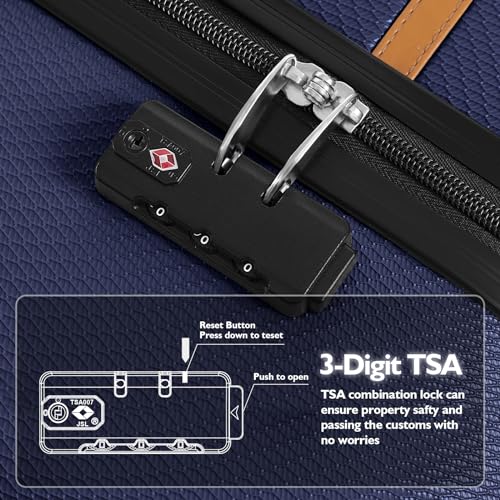 Cream Hardside Suitcase with Spinner Wheels TSA Lock 28-Inch K97276