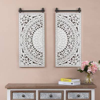 Decorative Carved Floral Wall Décor I669609