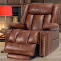Large Power Lift Recliner with Extended Footrest, Heat and Massage T25496