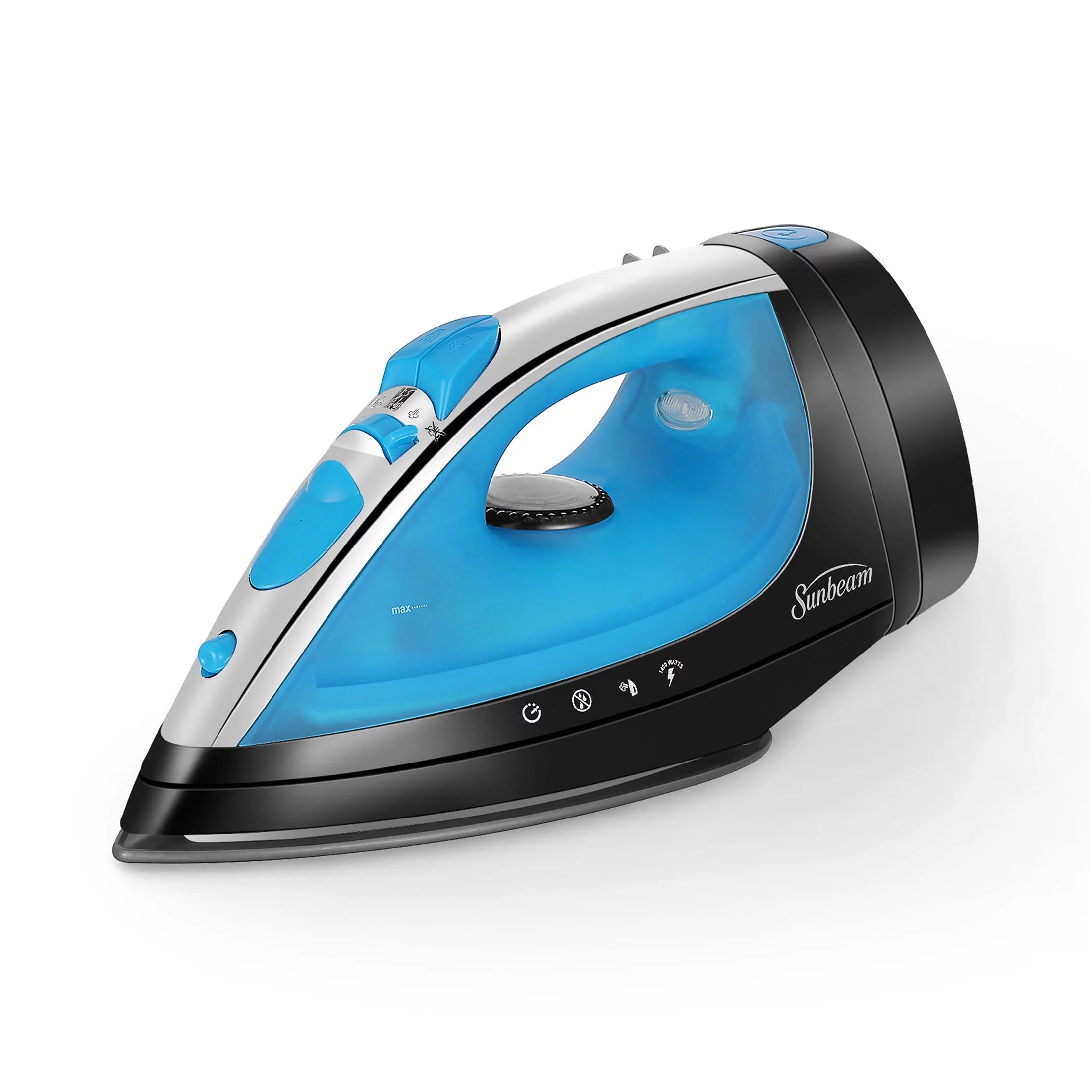 1400W Steammaster Iron with Retractable Cord, Blue and Black Finish G9345
