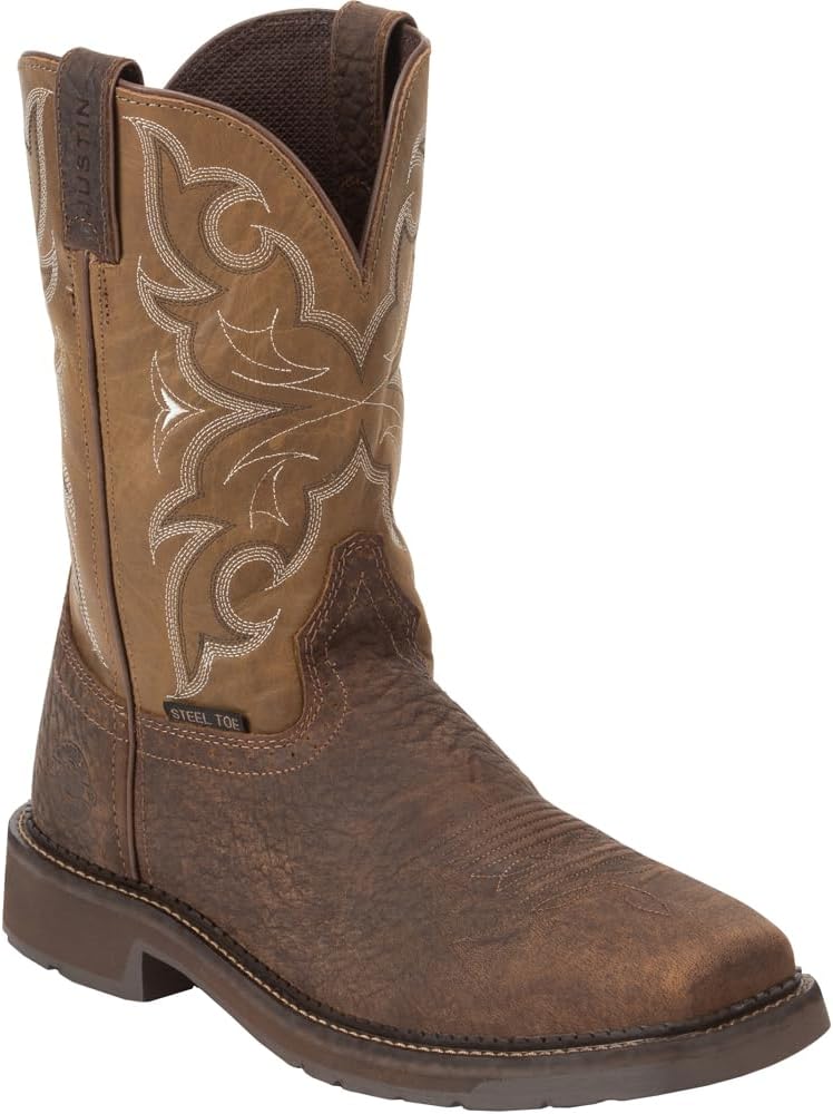 Brown Steel Toe Work Boots O656704
