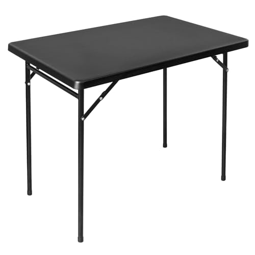 White 3ft Rectangular Plastic Folding Table D628265