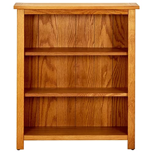 3-Tier Solid Oak Wood Bookcase Q840852