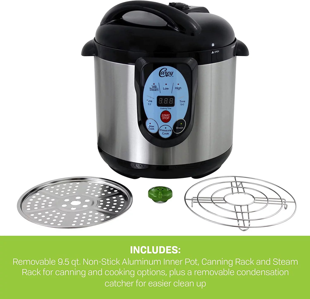 9.5 Qt Stainless Steel Electric Pressure Cooker and Canner S90380