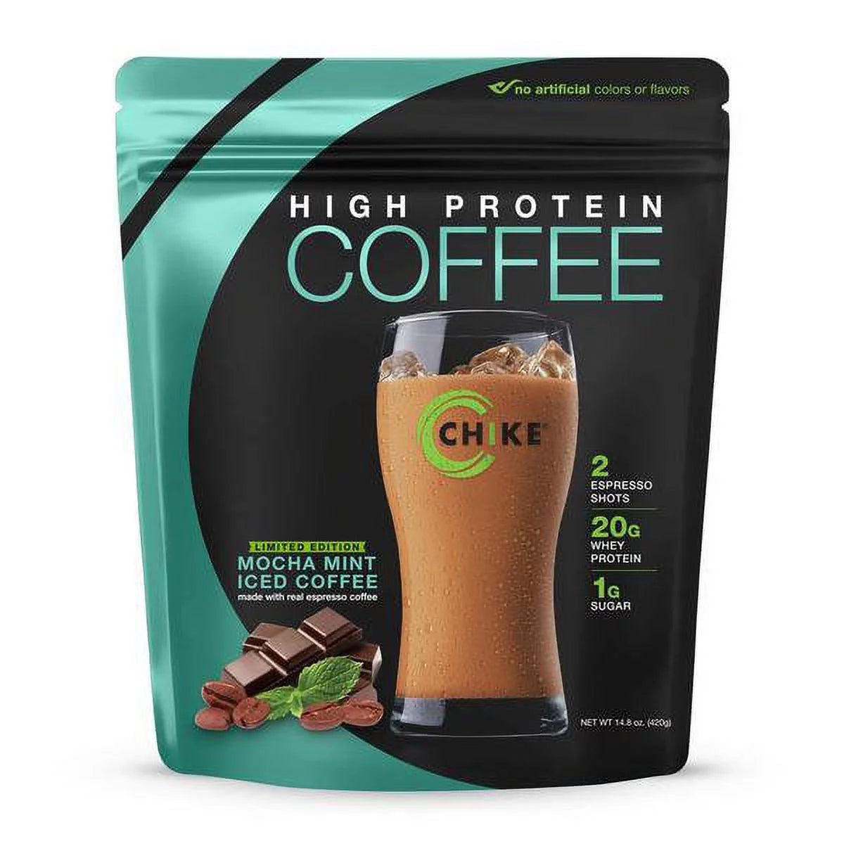 High Protein Iced Coffee Mocha Mint W389