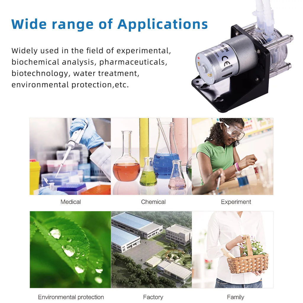 DC 12V Peristaltic Pump with Silicone Tubing N93214