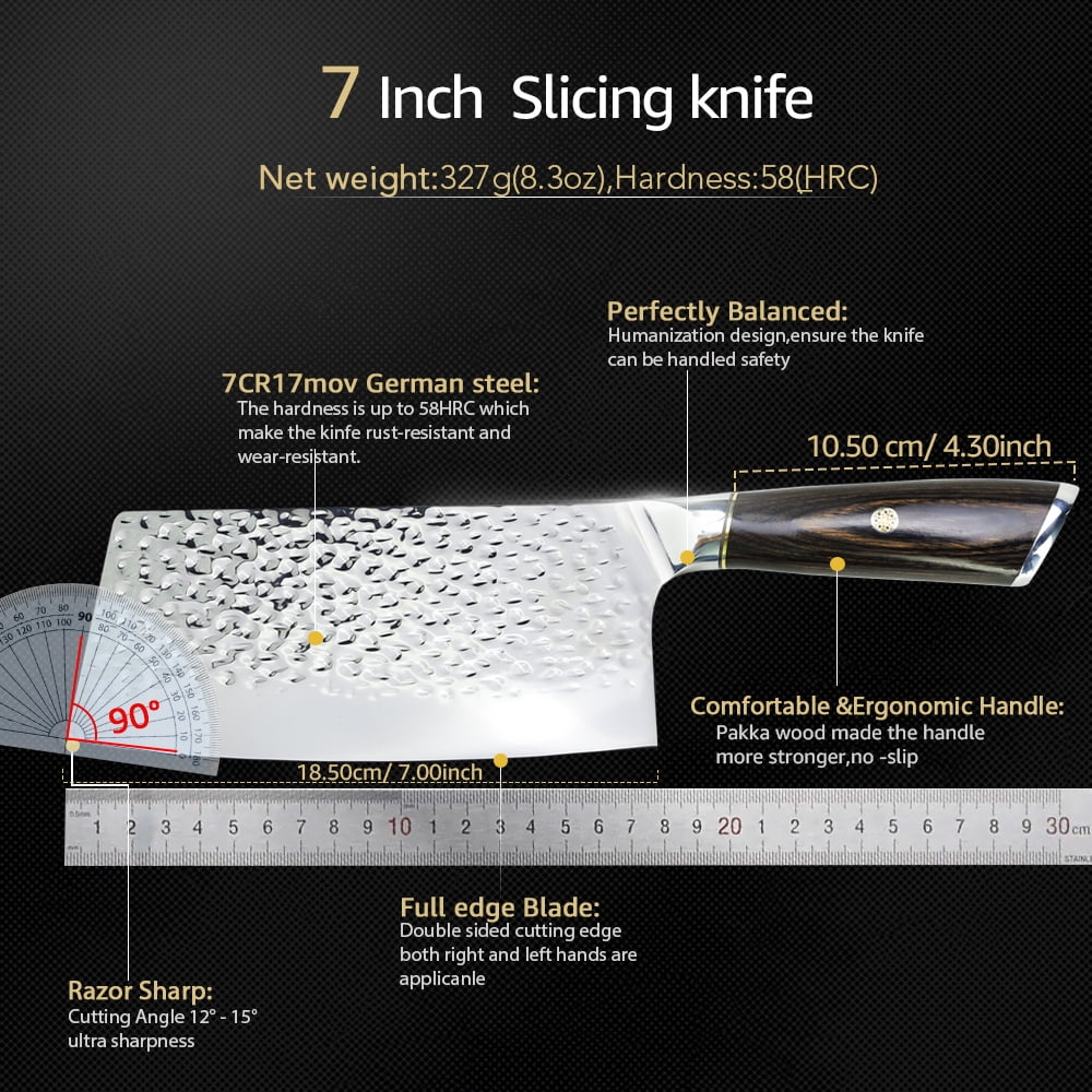 7inch Heavy Duty High Carbon Steel Meat Cleaver L75271