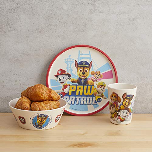 3 Piece Melamine Bamboo Kids Dinnerware Set M45216