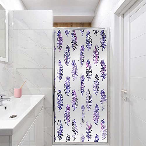 Boho Blue PVC Frosted Window Film, 23.6 in x 78.7 in C9828