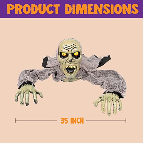 Zombie Halloween Decoration with Sound and Flashing Eyes D1510